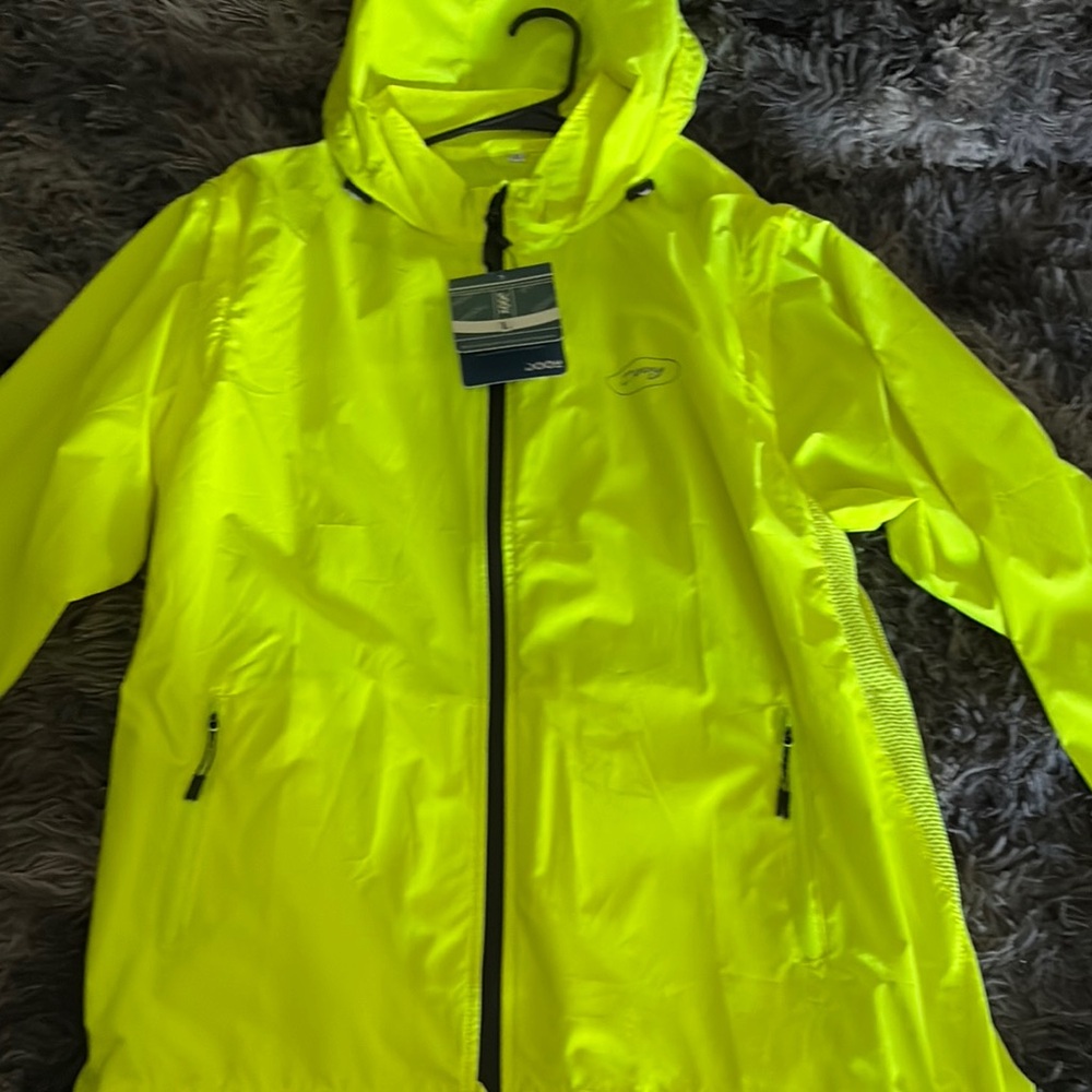 Bright Yellow Hooded Jacket